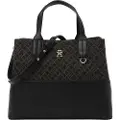 Tommy Hilfiger Tommy Hilfigertil kvinder. AW0AW17071 Jacquard Med Satchel taske sort (OSFA), Casual, Polyuretan