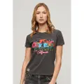 Superdry Cali Sticker Fitted T-shirt Med Korte ærmer
