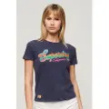 Superdry Cali Sticker Fitted T-shirt Med Korte ærmer