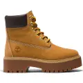 Timberland Timberlandtil kvinder. TB1A5RJD2311 Stone Street brune ankelstøvler i læder (37 W), 3-5 cm, Blonder, Casual