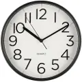 4Living Vægur Tiempo 30 cm med lydløs mekanisme - Svart