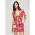 Superdry Beach Playsuit Kortærmet Kort Kjole