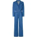 Pepe Jeans Pepe Jeanstil kvinder. PL230504 Jumpsuit Joanna blå (XS), Casual, Bomuld, Lange ærmer