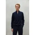 Ecoalf ECOALFtil mænd. MCMGAKNLARCH0632W24-161 Larch marineblå trøje (XL), Casual, Bæredygtig, Genbrugsuld