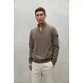 Ecoalf ECOALFtil mænd. MCMGAKNLARCH0632W24-378 Lærketrøje brun (XL), Casual, Bæredygtig, Genbrugsuld