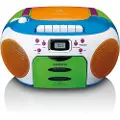 Lenco SCD-971 - Portable FM radio CD/Cassette player - Multi colour - FM - Stereo