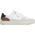 Pepe Jeans Pepe Jeanstil mænd. PMS00019 Camden Nature lædersko hvid (42), Fast, Ruskind, Blonder, Casual