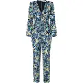 Pepe Jeans Pepe Jeanstil kvinder. PL230486 Blå Casandra-jumpsuit med print (L), Casual, Viscose, Lange ærmer