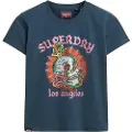Superdry Tattoo Rhinestone Fitted T-shirt Med Korte ærmer