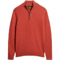 Superdry Essential Embroidered Henley Halv Lynlås Sweater