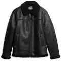 Superdry Superdrytil mænd. M5012141A Aviatorjakke sort (XL), Casual, Genanvendt polister, Bæredygtig