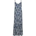 Superdry Superdrytil kvinder. W8011294A Lang blå stropløs kjole (XS), Casual, Viscose, Uden ærmer/stropper