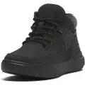 Timberland Timberlandunisex til børn. TB0A29FYEL31 Seneca Bay Mid lædersko sort (32), Fast, Blonder, Casual, Bæredygtig, børnetøj