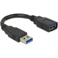 DeLOCK 82776 Usb-kabel 0,15 M Sort 0.15m. Sort