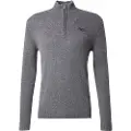 Superdry Superdrytil mænd. M6110640A Strikket trøje med halv lynlås og broderi Essential grey (XXL), Casual, Grå, Bomuld