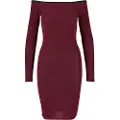 Urban Classics Off Shoulder Glitter Kjole Med Lange ærmer
