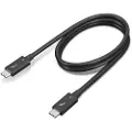 Lenovo 4x91k16968 Thunderbolt Kabel 0,7 M 40 Gbit/sek. Sort 0.7m. Sort