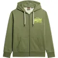 Superdry Superdrytil mænd. M2013717A Sweatshirt Neon Vl Graphic grøn (M), Casual, Bomuld, Bæredygtig