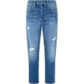 Pepe Jeans Pepe Jeanstil mænd. PM207695 Jeans Tapered Medium Destroy blå (34/32), Casual, Denim, Økologisk bomuld, Bæredygtig
