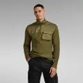 G-Star Army Half Halv Lynlås Sweater