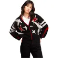 G-Star G-Startil kvinder. D25730-D939-6484 Holiday Loose Knitted Cardigan sort (XXS), Casual, Bæredygtig, Genbrugsuld