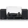 Lenco LS-101BK Turntable with Separate Speakers Black