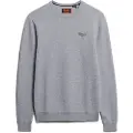 Superdry Superdrytil mænd. M6110641A Essential Slim pullover grå (XL), Casual, Bomuld