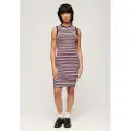 Superdry Rib Bodycon ærmeløs Kort Kjole
