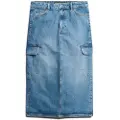 Superdry Denim Cargo Pocket Midi Nederdel