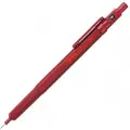 Rotring 600 mekanisk blyant | 0,5 mm | Rød blyant til kropsfremdrift i metal | Skridsikkert knurled greb & sekskantet tønde