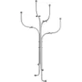 Fritz Hansen Frakkehænger COAT TREE 104 cm, lysegrå, stål, Fritz Hansen