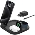 Belkin Magnetic 3-in-1 Stand Qi2 1.5m Sort