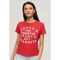 Superdry Puff Print Archive Fitted T-shirt Med Korte ærmer