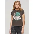 Superdry Embellished Poster Cap Slv T-shirt Med Korte ærmer