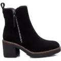 Refresh Refreshtil kvinder. 17098901-NEGRO Ankelstøvler Antelina Sort -Hælhøjde 7cm (41), 5-8 cm, Lynlås, Casual