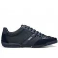 Hugo Boss BOSStil mænd. 50498265 Saturn navy lædersko (45), Fast, Blonder, Casual, Blå
