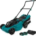 Vonroc Plæneklipper 40V - 4.0Ah - 38cm | 45L | Støjsvag & Kraftfuld | Inkl. 2x 4.0Ah akku og dobbeltoplader