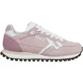 Pepe Jeans Pepe Jeanstil kvinder. PLS40013 Brit-On Print Læder Sneakers pink (38), Fast, Blonder, Casual
