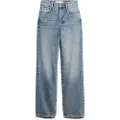 Superdry Superdrytil kvinder. W7010800A Blå jeans med brede ben (26/30), Casual, Denim, Økologisk bomuld, Bæredygtig