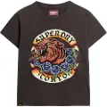 Superdry Tattoo Rhinestone Fitted T-shirt Med Korte ærmer