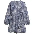 Superdry Printed Wrap Langærmet Kort Kjole