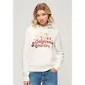 Superdry Retro Glitter Logo Hættetrøje