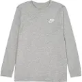 Nike Langærmet Nike Sportswear-T-shirt til større børn - grå