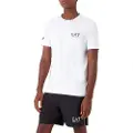 Emporio Armani EA7til mænd. 8NPT22_PJEMZ Tennis Ventus7 hvid T-shirt (3XL), Sport, Tennis/padeltennis, Multisport, Polyester, Korte ærmer
