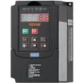 Vevor VFD 2HK, 1,5 kW, 7,5 A, 1 eller 3 faset 220 V indgang til 3 faset 220 V udgang variabel frekvensdrev, 40-60 Hz indgang, 0-400 Hz udgang VFD til spindelmotor CNC hastighedsstyring