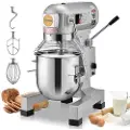 Vevor Professionel Food Mixer, 18,7L Professionel Standmixer med 3 justerbare hastigheder, 1100W Dejmixer med Skål i Rustfrit Stål og 3 Blandetilbehør, Ideel til Restaurant, Bageri, Konditori, Café
