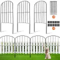 Vevor havehegn, intet gravehegn 24''(H)x13''(L) dyrebarrierehegn, underjordisk dekorativ havehegn med 2 tommer spidsafstand, metalhundehegn til gården og udendørs terrasse, 10 stk.