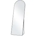 Vevor Buet Spejl i Fuld Figur, 65" x 22", Stort Fritstående Hængende Vægmonteret Gulvspejl med Stativ, Aluminiumsramme, Fuld Kropsspejl til Stue Soveværelse, Sort