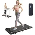 Vevor Gangmåtte, Løbebånd til under skrivebordet til hjemmekontor, Arbejdsjoggingmaskine, Kapacitet 125 kg 2,5 hk Bærbar Letvægts Gangmåtte, Med Fjernbetjening og LED-display