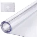 Vevor Plastikborddug, 24 x 96 tommer 1,5 mm tyk klar bordbeskytter, rektangulær PVC-skrivebordsmåtte, vandtæt og nem rengøringsvenlig skrivebordsmåtte, til kontorkommode, spisebord, natbord